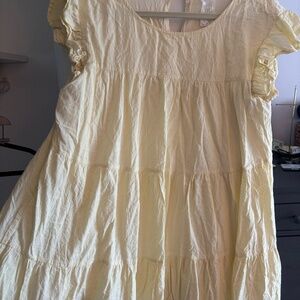 Butter Yellow Babydoll Dress